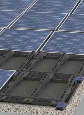 SOLfixx - leichtes, durchdringungsfreies PV-System für Kunststoff- und Bitumendächer