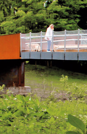 Stahl-Innovationspreis: Wupperbrücke in den Ludwig-Rehbock-Anlagen Opladen