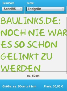 Wandtattoos selber texten