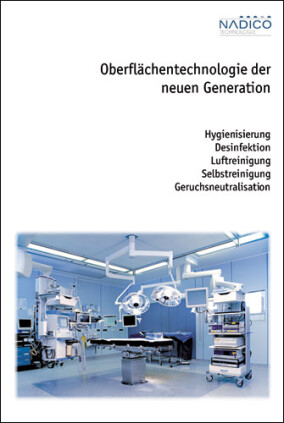 Hygienebroschüre von Nadico Technologie anlässlich der MEDICA 2012