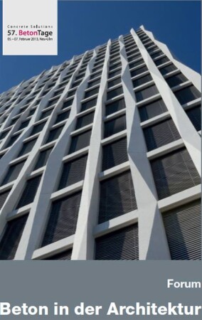 „Beton in der Architektur“ bei den 57. BetonTagen