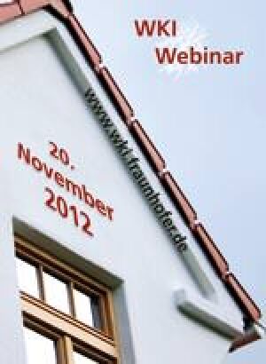 WKI-Webinar am 20.11.: „WDVS im Holzbau - von der Prüfung bis zur Ausführung“