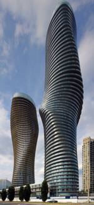 die 179 Meter und 161 Meter hohen Türme der 'Absolute Towers' (Missisauga) von MAD architects, Peking