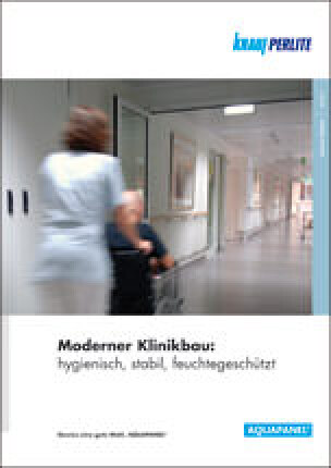 Knauf Aquapanel-Broschüre zum Klinikbau mit Aquapanel Cement Board Indoor