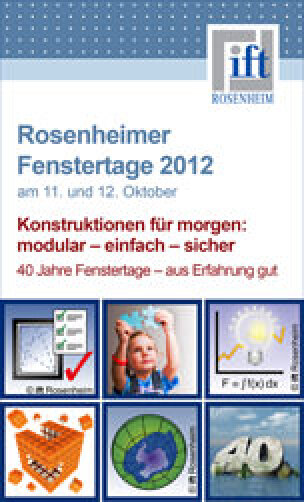 Programm 40. Rosenheimer Fenstertage am 11. und 12. 10.2012