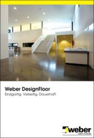 Broschüre „Weber DesignFloor“ über mineralische Designböden