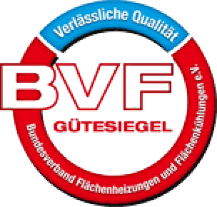 BVF Gütesiegel: Bundesverband Flächenheizungen und Flächenkühlungen