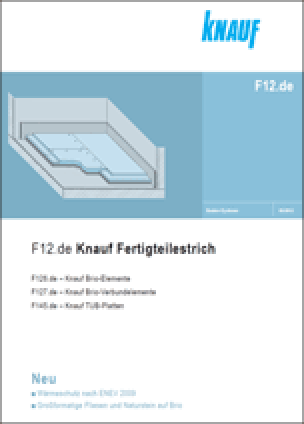 Fertigteilestrich Knauf Brio - Detailblatt F12.de von Knauf