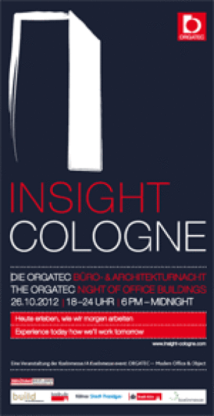 Programm der „Insight Cologne“ - die ORGATEC Büro- und Architekturnacht