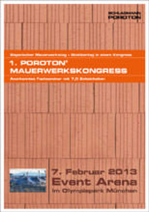 PDF-Programmheft: Poroton Mauerwerkskongress