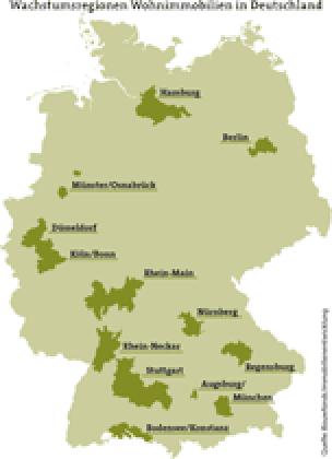 Deutschlands 12 attraktivsten Regionen für Wohnungsbau laut Bouwfonds-Studie