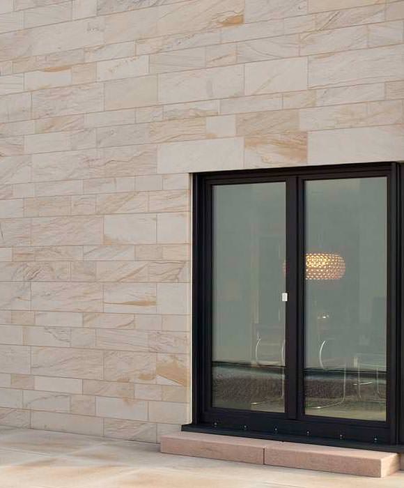 WDVSFassaden mit echtem SandsteinFinish von Knauf