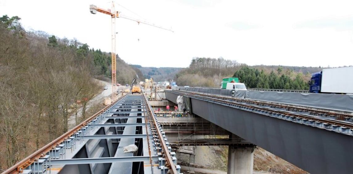 Sanierung der Brücke Windelbach mit Stahlverbund-Überbau