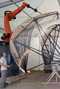 Leicht: Forschungspavillon der Uni Stuttgart aus robotisch gewickelter Karbonfaser