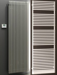 Sax E und Net E: kantige Raum- und Badheizkörper von Bemm für die Steckdose