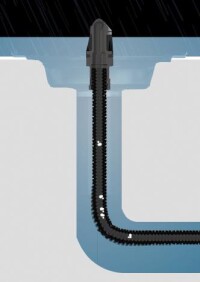 Schallreduktion zum Nachrüsten für die Dachentwässerung Geberit Pluvia