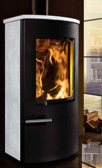 Kaminofen mit wartungsfreiem Wasser-Wärmetauscher