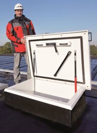 Flachdachausstiege der neuesten Generation von Staka