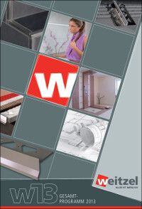 Weitzel Profile auf 130 Seiten im neuen Sortimentsbuch W13