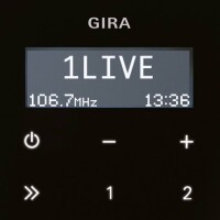 USB/Bluetooth-Dockingstation erweitert das Gira Unterputz-Radio RDS
