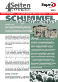 „4 x 4 der Bauchemie“ zum Thema „Schimmel auf Silikonfugen“ erschienen