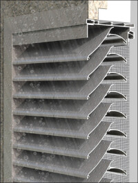 Neues wasserabweisendes Lüftungsgitter von Renson