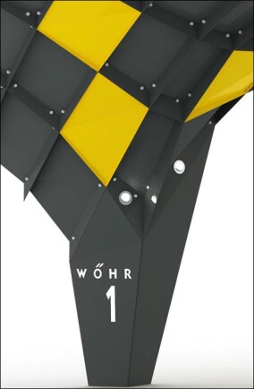 Design-Carport-Prototyp zur Erforschung digitaler Entwurfs- und Fertigungstechnologien