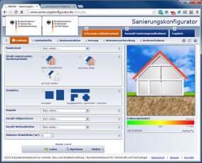 „Sanierungskonfigurator“ von BMVBS und BMWi für Hauseigentümer und Mieter