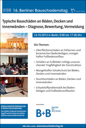 16. SSB Bauschadenstag am 14. Oktober 2013 in Berlin