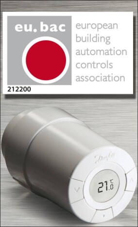 Elektronischer Thermostat Living Connect von Danfoss erhält Eu.Bac-Zertifizierung