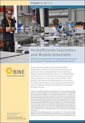 BINE-Projektinfo: „Photovoltaik-Module werden durch halbierte Zellen leistungsfähiger“
