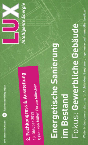 2. LUX Kongress am 10./11. Oktober: Energetische Sanierung gewerblicher Gebäude