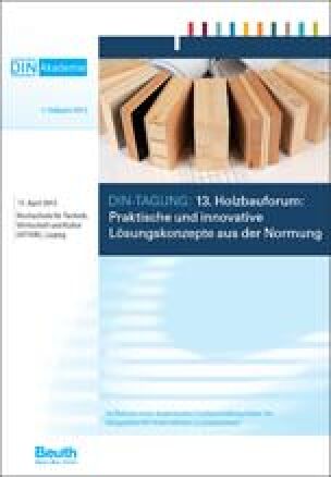 Programm: 13. Holzbauforum am 17.4.2013