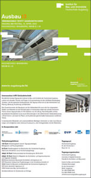 Ausbau13 am 12. April 2013: Innenausbau trifft Gebäudetechnik