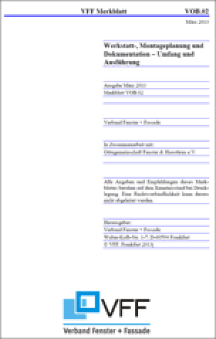 VOB-Merkblatt vom Verband Fenster + Fassade