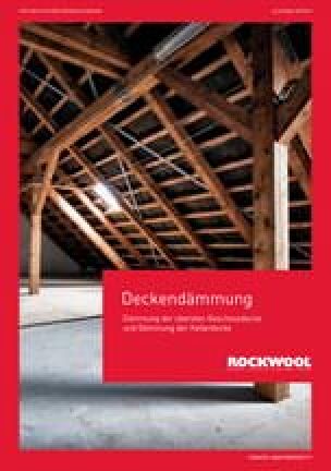 Broschüre „Deckendämmung“ zum Dämmen von Kellerdecken und oberster Geschossdecke