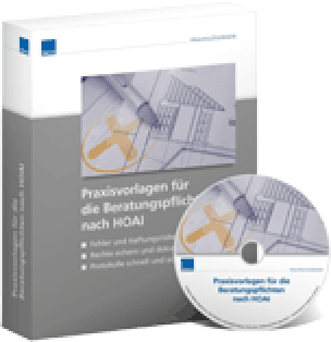 CD-ROM „Praxisvorlagen Beratungspflichten nach BGB und HOAI“