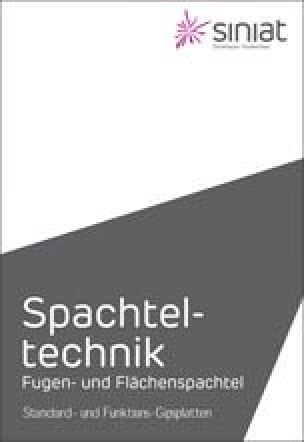 Sonderbroschüre „Spachteltechnik“ von Siniat