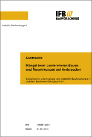 Studie „Mängel beim barrierefeien Bauen und Auswirkungen auf Verbraucher“