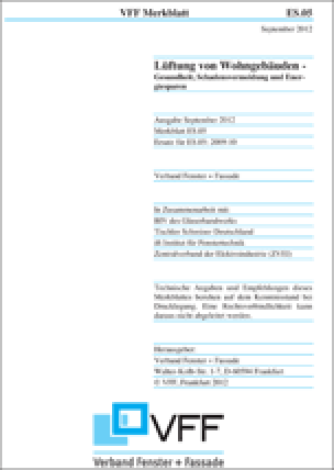 Merkblatt ES.05: 2012-09 „Lüftung von Wohngebäuden – Gesundheit, Schadensvermeidung und Energiesparen“