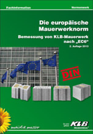 Broschüre zur Bemessung von KLB-Mauerwerk nach Eurocode 6