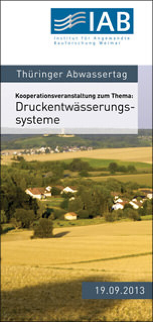 Druckentwässerungssysteme beim Thüringer Abwassertag 2013