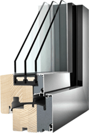 HF 310 Holz/Alu-Fenster von Internorm