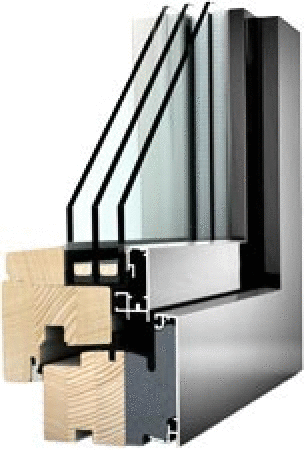 HF 210 Holz/Alu-Fenster von Internorm