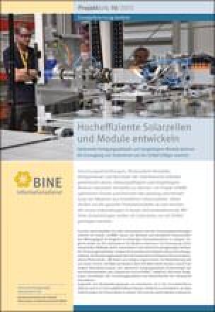 BINE-Projektinfo „Hocheffiziente Solarzellen und Module entwickeln“ (10/2013)