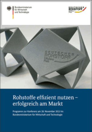 Konferenzbroschüre „Rohstoffe effizient nutzen - erfolgreich am Markt“