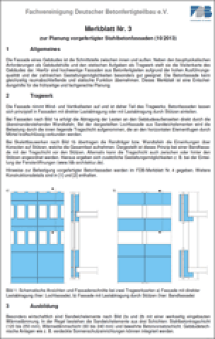 Planung vorgefertigter Stahlbetonfassaden