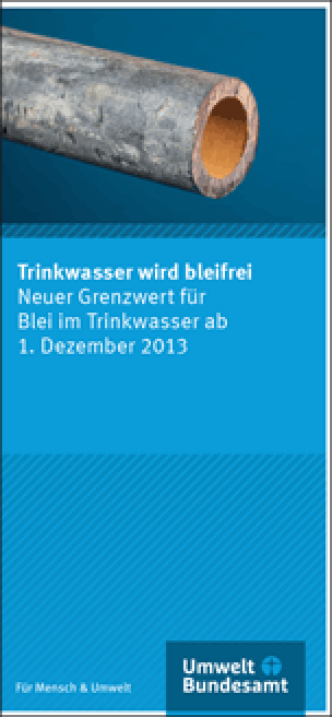 PDF-Flyer „Trinkwasser wird bleifrei“ vom Umweltbundesamt