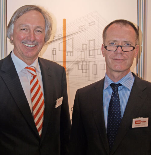 Unipor-Vorstand Anton Hörl und Geschäftsführer Dr.-Ing. Thomas Fehlhaber