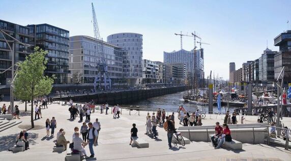 Magellan-Terrassen, HafenCity Hamburg (D), S. 212 © ELBE&FLUT, Quelle: HafenCity Hamburg GmbH